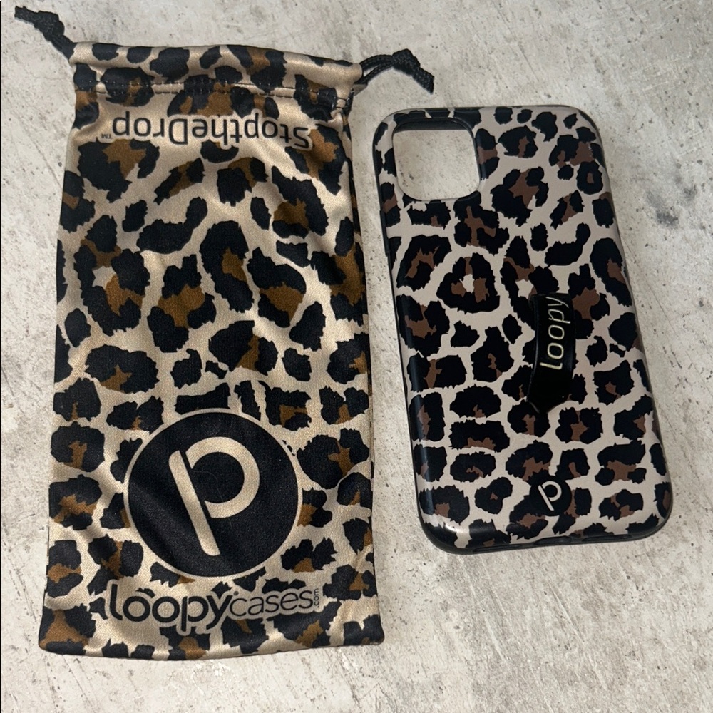 Loopy Case Wild Pattern iPhone 11 Case - Black and Tan